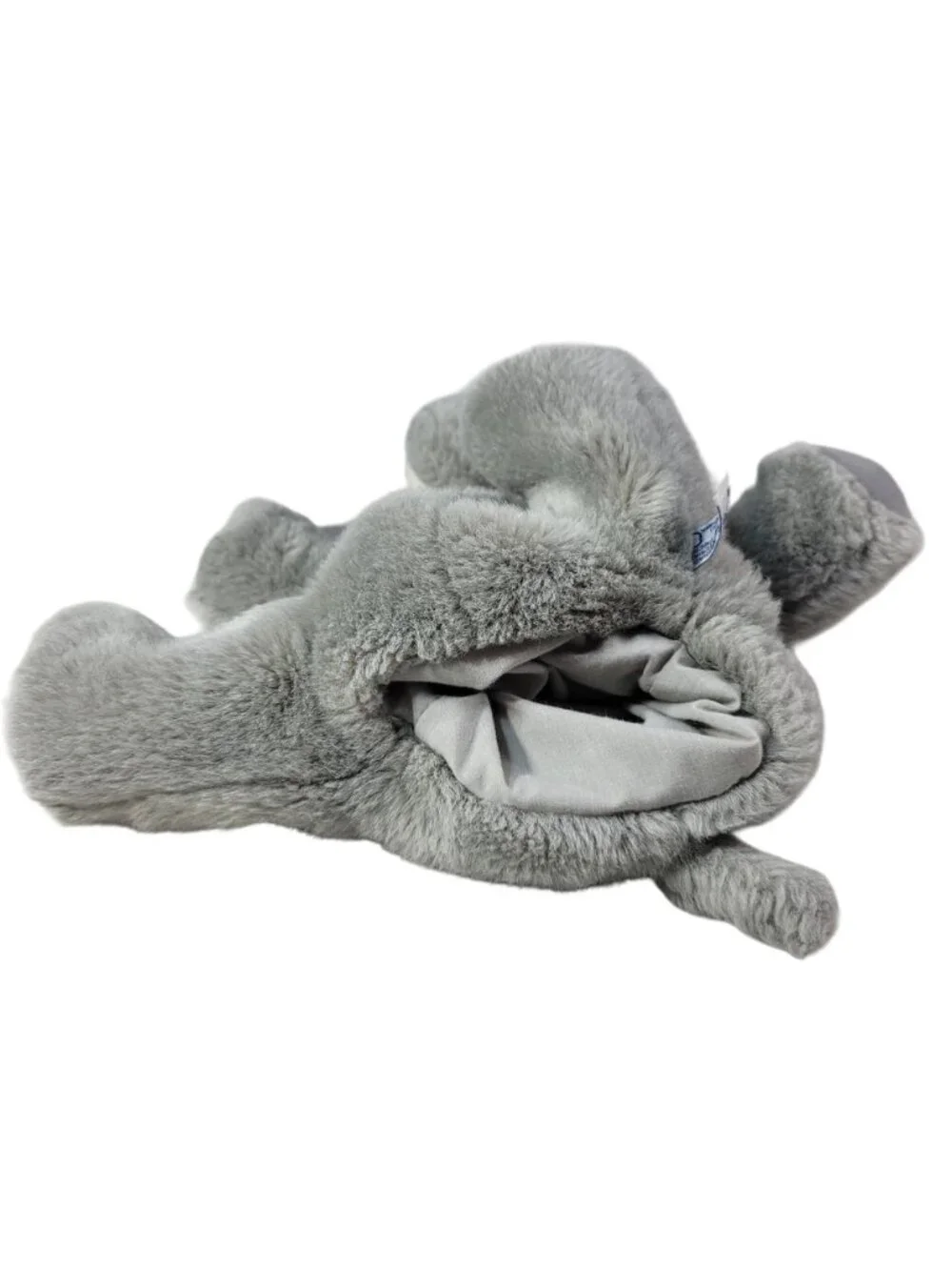 Aurora A&A Elephant Hand Puppet Plush Gray Floppy Ears Safari Full Body Vintage
